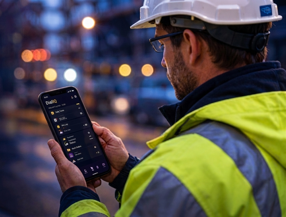 Field engineer using DialIQ